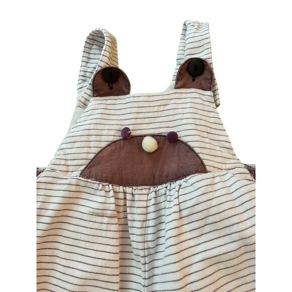 Babymini Par Catimini Quilted Overalls Baby 18m Unisex Strip One Piece Romper - Picture 2 of 9